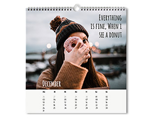 Wandkalender 20 x 20 cm